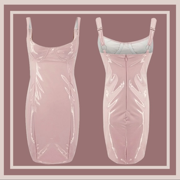 Boutique Dresses & Skirts - Sexy Bodycon Faux Leather Midi Dress NWT